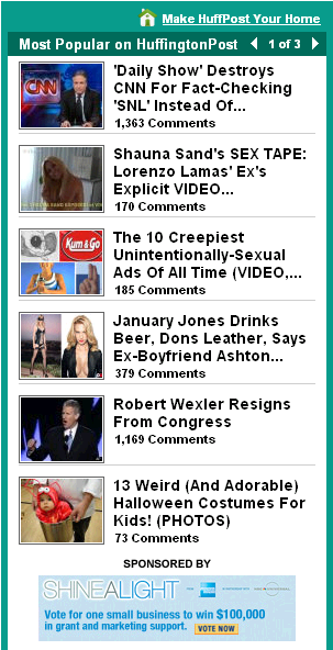 Huffpo most popular 11.15.09